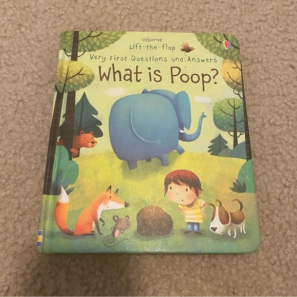BOGO Usborne Lift-the-flap “What is Poop?” Hard Back Book - Picture 1 of 6